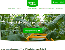 Tablet Screenshot of greentalent.pl